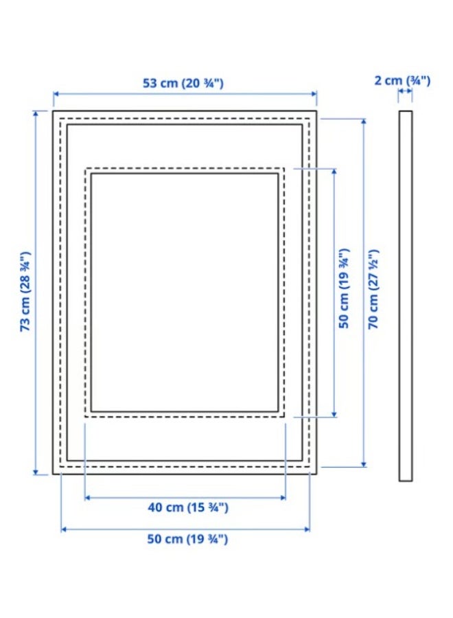 إطار ذهبي اللون، 50 × 70 سم - Image 3